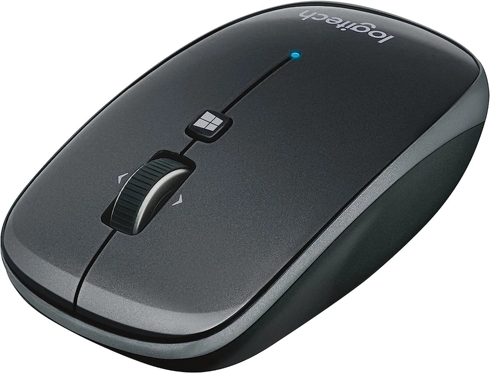 Logitech M557 Bluetooth Mouse Bluetooth, PC Mouse, PC/Mac, 4-ways Black UK - Image 3 of 4