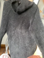 Angora Blend Fluffy Fuzzy Super Soft Knit Pullover Sweater - Cozy Jumper Top