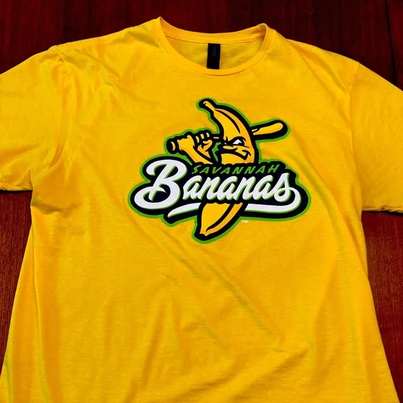 Savannah Bananas Baseball Shirt Classic GOLD BChristmas Unisex S