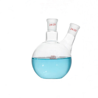 Chemistry 25-1000ml 14-29# biology Flask Laboratory Flat Bottom glassware 2 Neck