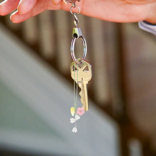 Creative Flower Keychain Phone Charms Strap Decorative for Cellular Phones - Afbeelding 10 van 12