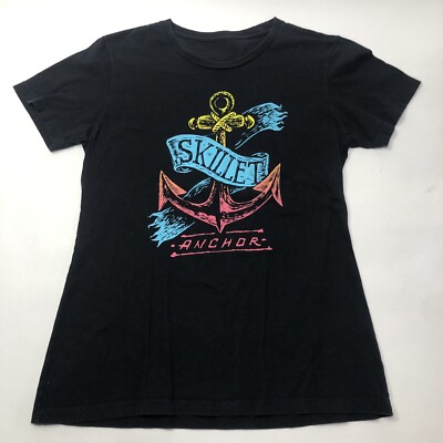 Skillet Anchor Logo size S Small Black T Shirt Band Merch Tee