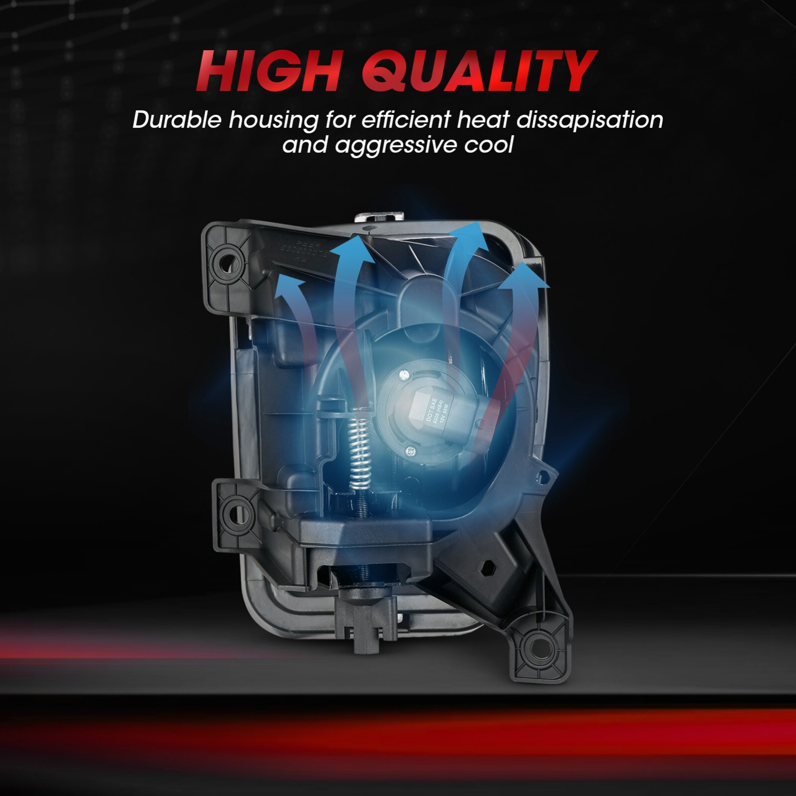 Pair Halogen Fog Lights For 2013-2018 Dodge RAM 1500 – Left & Right, DOT/SAE