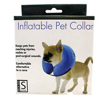 Comfortable  Adjustable Inflatable Pet Collar Alternative to Cone Shaped Small