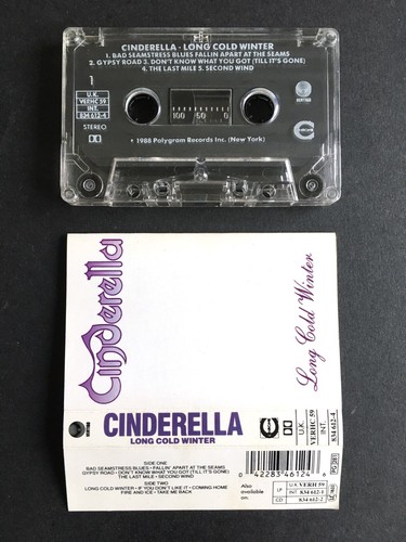 Cinderella - Long Cold Winter - Cassette Tape VERHC59 - Picture 2 of 2