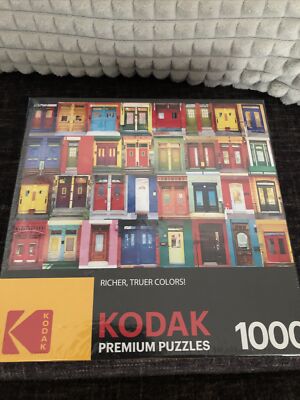 Kodak Premium Colorful Montreal Doors 1000 Piece Jigsaw Puzzle 27in x 20in NEW