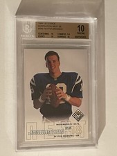 1998 Peyton Manning 19/2000 UD Choice Domination Next SE ROOKIE #256 BGS 10