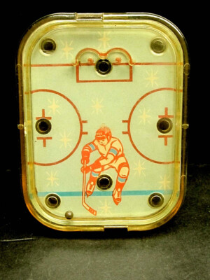 UdSSR Sowjetisch Vintage Kinder Lernspiel Spielzeug DAS EISHOCKEY