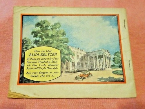 Folleto De Colección - Nuestros Presidentes - Publicidad Alka Seltzer Dr Miles Nervine - Imagen 2 de 3