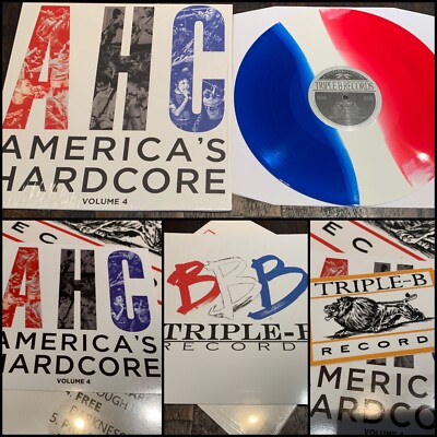 AMERICA S HARDCORE 4 LP Vinyl 300 w/ Booklet-Trapped Under Ice World Be Free Gag