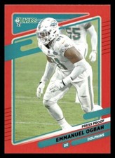 2021 Donruss #69 Emmanuel Ogbah RED Miami Dolphins