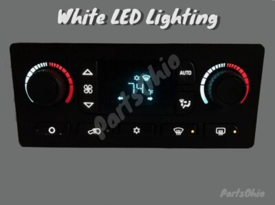 03-06 Silverado Sierra Auto Heater Digital Climate Control WHITE LED 