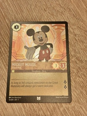 Mickey Mouse - True Friend 12/204 The First Chapter Cold Foil