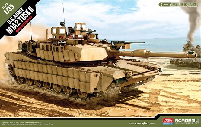 Academy 13298 - 1/35 U.S. Army M1A2 Tusk II - New