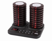 AGJ Restaurant Pager System  Wireless Calling System w/ 20 Pagers Beeper Buzzer