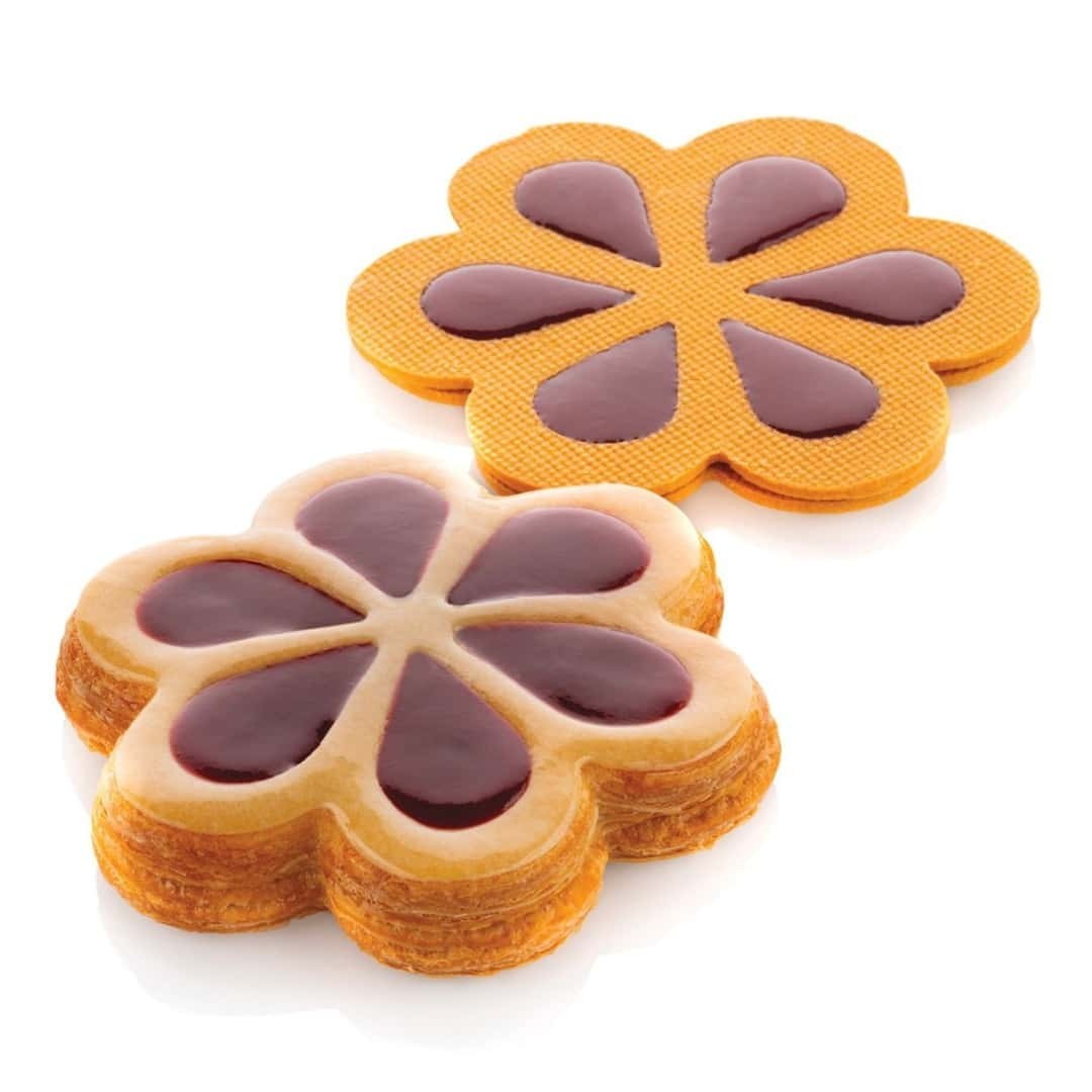 Margherita Mold Kit Ø 13.5Cm C/ Pastry Cutter - SILIKOMART - Sweets Puff Pastry