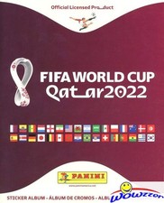 2022 Panini World Cup QATAR HUGE 80 Page Collectors Album with 10 MINT Stickers!