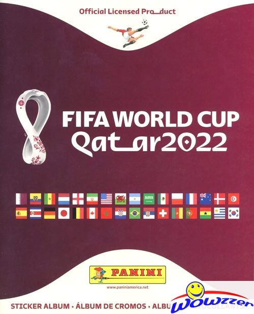 2022 Panini World Cup QATAR HUGE 80 Page Collectors Album with 10 MINT Stickers!