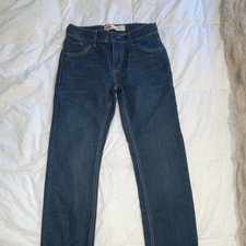 Levi's 511 Slim Boys Blue Dark Wash Denim Jeans Size 12 Reg W26 L27