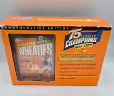 Wheaties 24K Gold Signature Mini-Box John Elway 75 Years of Champions NIB /READ