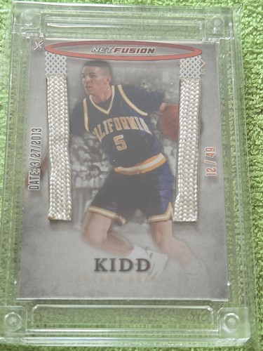 2025 Jersey Fusion HOFer Jason Kidd With Game Used Basketball Net Swatch 12/49