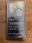 SILVER BAR 10 TROY OZ. PAN AMERICAN  .999 FINE SILVER