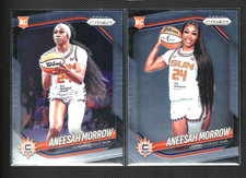 ANEESAH MORROW 2 Card Lot 2025 Panini Prizm WNBA Rookie Variation #146 / Base 79