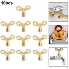 6mm Square Spool Faucet Keys Home Fixtures Home 10pcs/set Faucet Key Gold