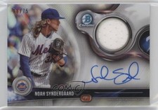 2018 Bowman Chrome Relics 66/75 Noah Syndergaard #BCAR-NS Auto 7ut