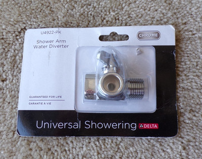 Delta Universal Showering Hand Held Shower Arm Water Diverter U4922-PK; @c18
