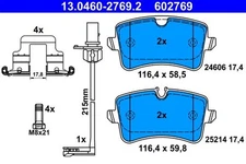 Brake Pad Set, disc brake ATE 13.0460-2769.2