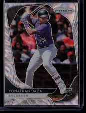2020 Panini Prizm #13 Yonathan Daza Silver Wave Prizm #/60