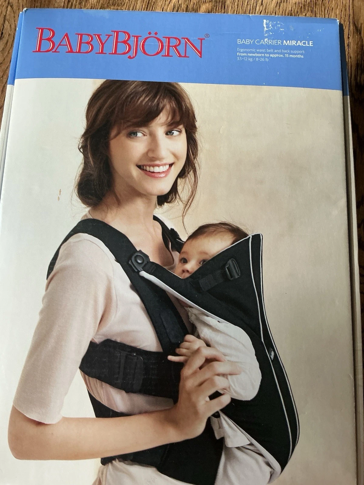 BabyBjörn Baby Carrier Miracle For Birth To Approx 15 Months (3.5-12kg)