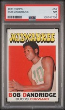 1971 Topps #59 Bob Dandridge PSA 7 Bucks HOF