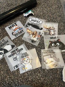 Cat dtf transfers ready to press