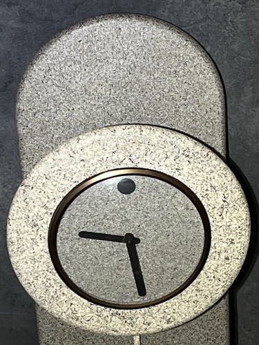 Vintage MCM Empire Pendulum Wall Clock Art Deco Quartz Unique RARE!! - Picture 4 of 11