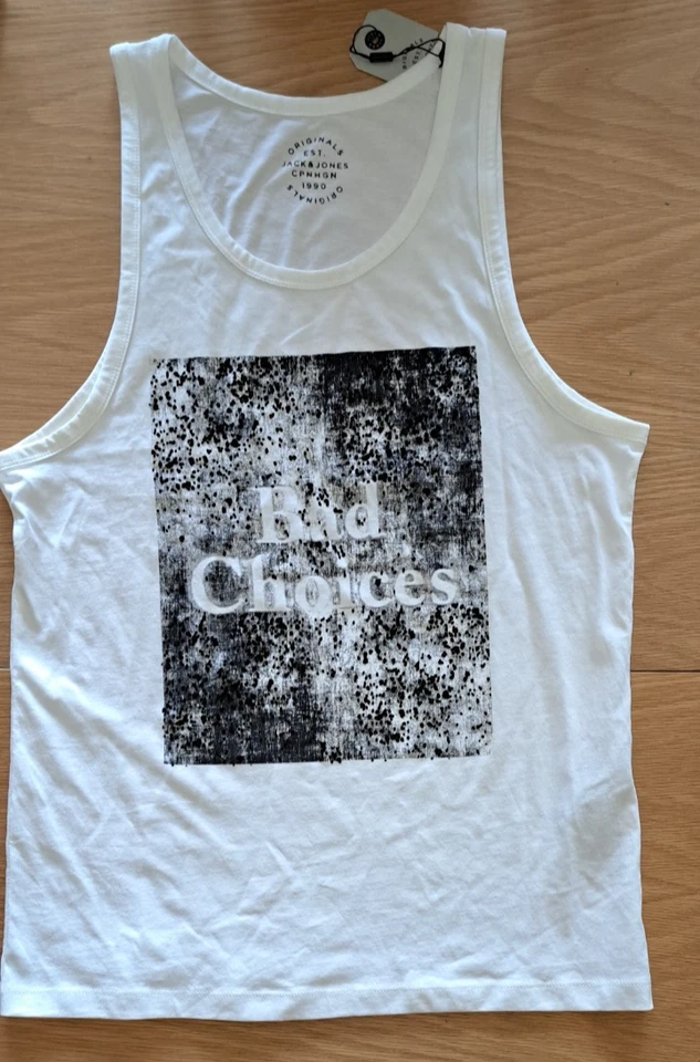 Jack & Jones Herren Tanktop Shirt cremeweiß Gr. L - Bild 2 von 4