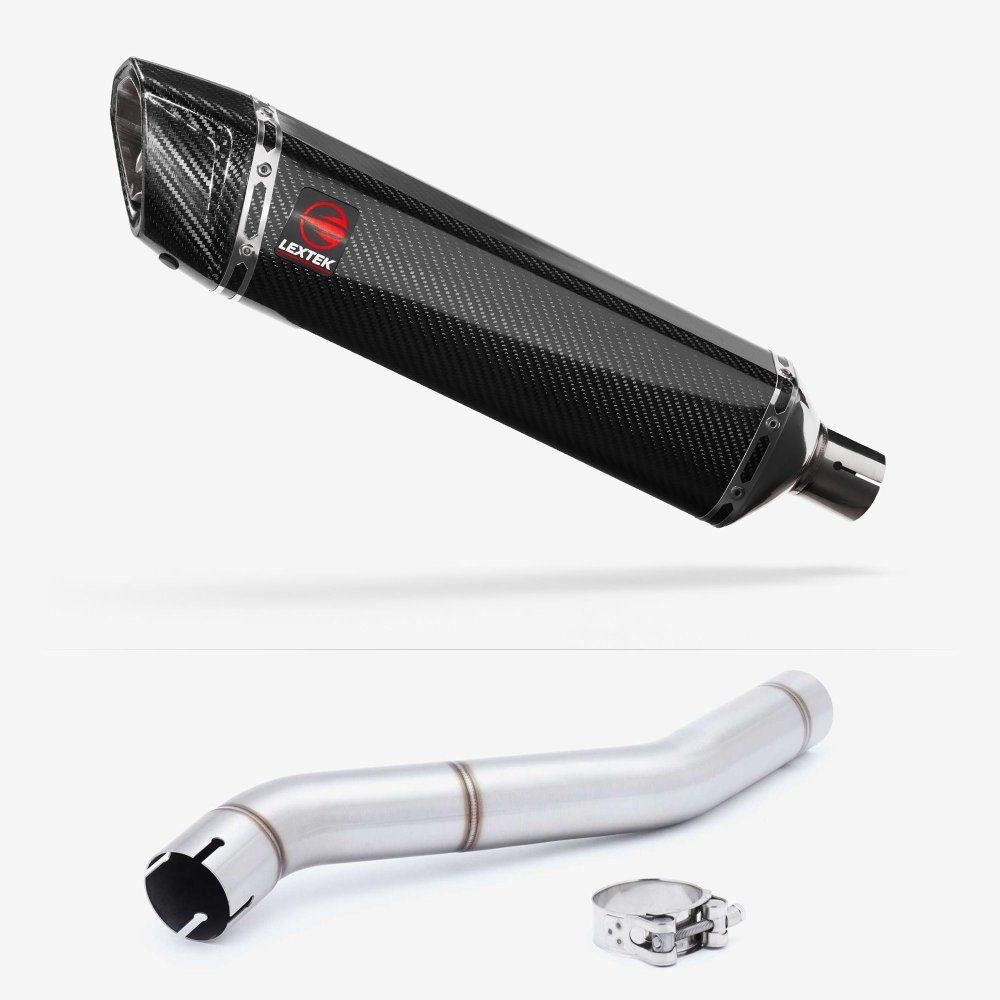 Lextek SP7C Exhaust 400mm with Link Pipe for Honda CBR600 F (87-90)