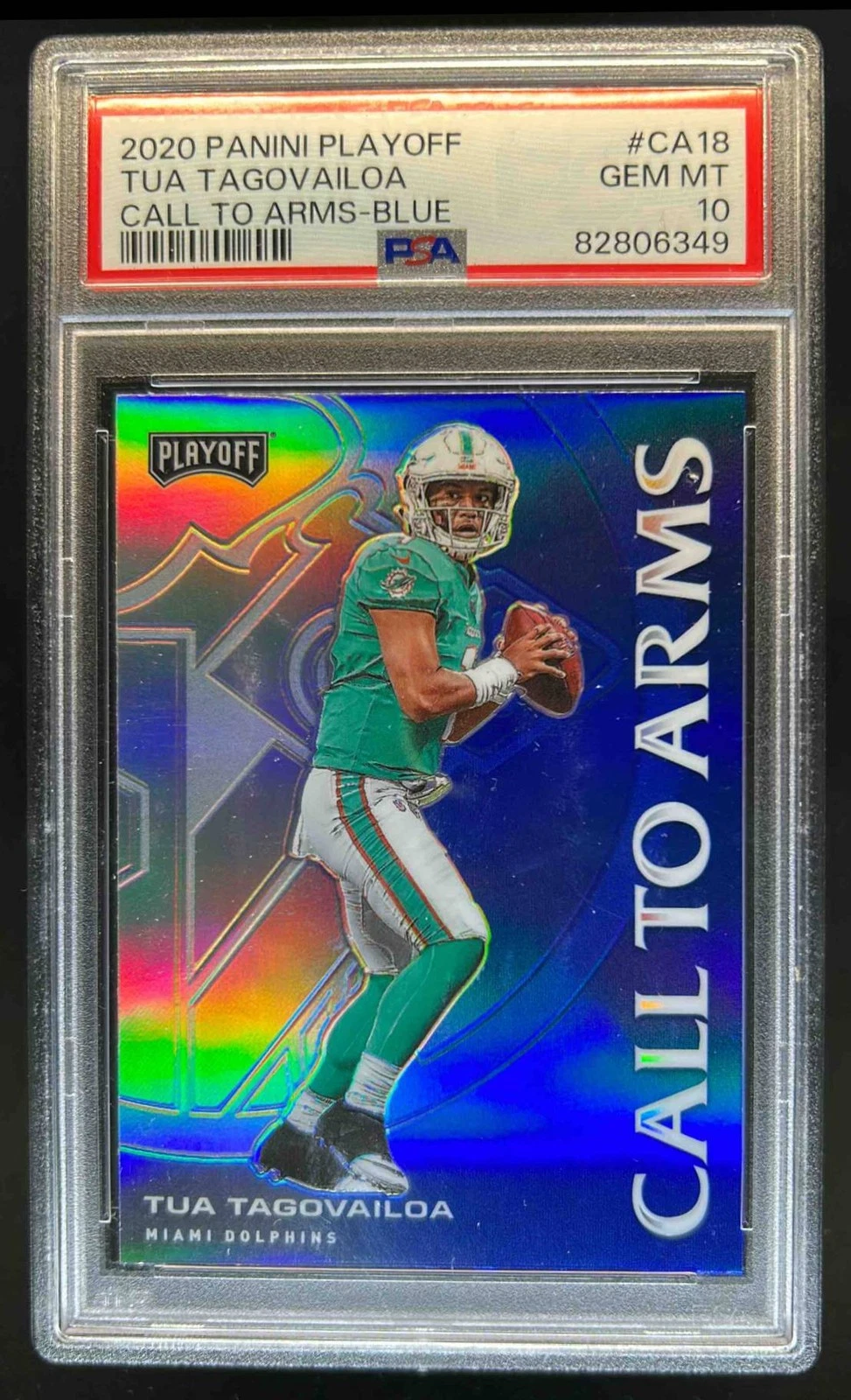 Tua Tagovailoa Panini Playoff Call to Arms #CA18 Blue