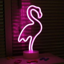 Party LED Neon Lampe Pelikan Neonlight Batterie Neonlicht Wandbild Neonlicht