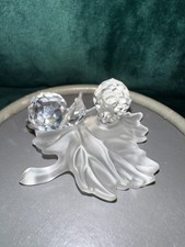 Swarovski 2 Schnecken auf Blatt 7550 • OVP • makellos • Kristallfigur