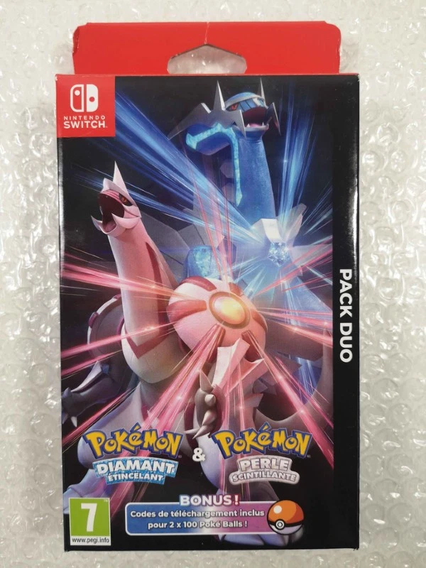 Pack Duo Pokémon Diamant Etincelant &Perle Scintillant Jeu Vidéo Nintendo Switch, photo 1 sur 5