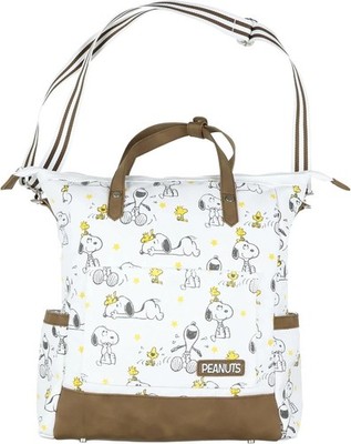 Peanuts Convertible Totepack Snoopy and Woodstock Backpack with Carrying Hand...