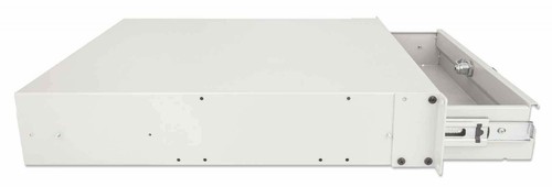 INTELLINET 19 Zoll Schublade 2 HE abschliessbar 466 mm Tiefe fuer Schraenke ab 6 - Bild 5 von 5