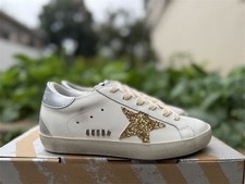 GGDB Goose Super-Star Minimalist Versatile White And Sliver Women's