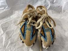 Handmade Beaded Baby Moccasins Klickitat Indian