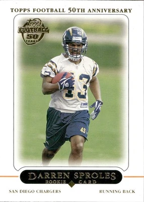 Darren Sproles Rookie - 2005 Topps Football - 50th Anniversary #404 - Bild 1 von 2