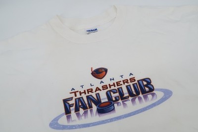 Vintage Y2K Atlanta Thrashers Fan Club T Shirt Gildan XL Hockey NHL Very RARE
