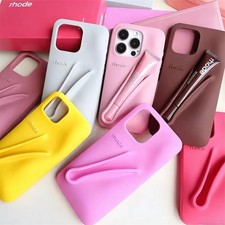 Lip Gloss 3D Silicone Case For iPhone 17 Pro Max 16 15 14 13 12 without lipstick