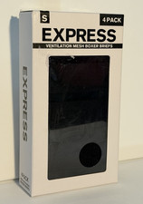 Express Ventilation Mesh 4 Pack Boxer Briefs Black Men's Underwear Solid Size S